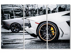 Модульна картина IDEAPRINT Білі автомобілі
