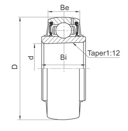 Підшипник UK 206 (UK206) АПП, фото 2