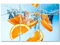 Модульная картина IDEAPRINT "Дольки апельсина"