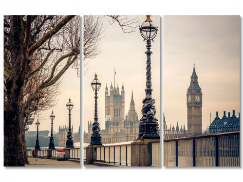 Модульна картина IDEAPRINT "Лондон Біг Бен і Парламент", фото 1