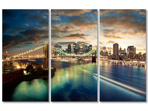 Модульна картина IDEAPRINT "Нью-Йорк Бруклінський міст", фото 1