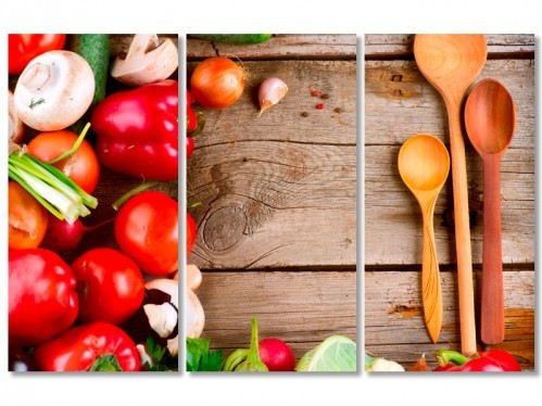 Модульна картина IDEAPRINT "Натюрморт овочі", фото 1