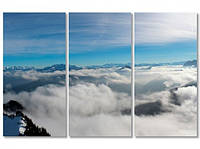 Картина модульная  Облака в горах