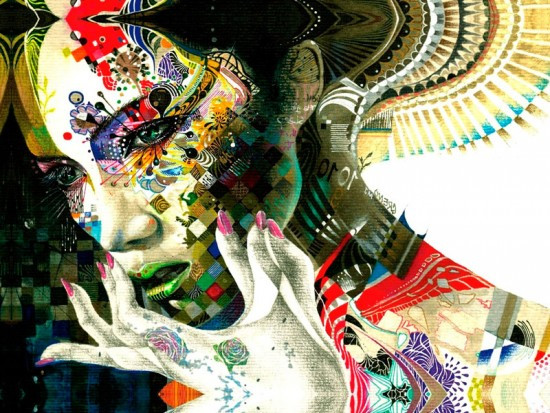 Картина на полотні Гейша Абстракція, фото 1