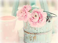 Интерьерная картина на холсте Розовые чайные розы. Гарантия качества! Идея для подарка!