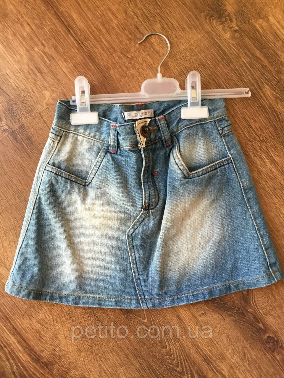 Стильна джинсова спідниця для дівчинки, фото 1