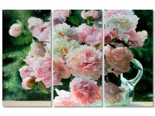 Модульна картина IDEAPRINT Zbigniew Kopania "Білі півонії" репродукція, фото 1