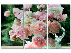 Модульна картина IDEAPRINT Zbigniew Kopania "Білі півонії" репродукція