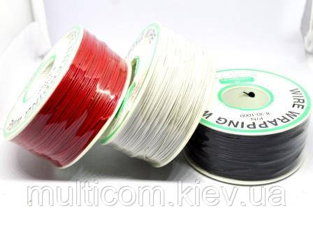 07-11-001GY. Провід монтажний моножильний 30AWG (0,05мм²), сірий, на котушці 250м