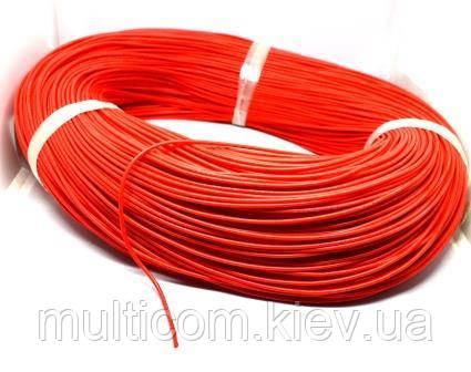 07-11-013RD. Провід монтажний багатожильний 18AWG (0,82мм²), силіконовий, червоний,