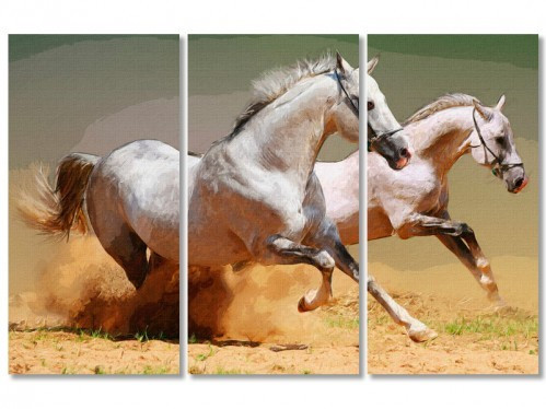 Модульна картина IDEAPRINT "Коні", фото 1