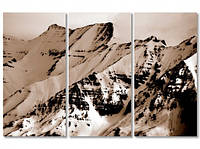 Модульная картина IDEAPRINT "Горы старинное фото"