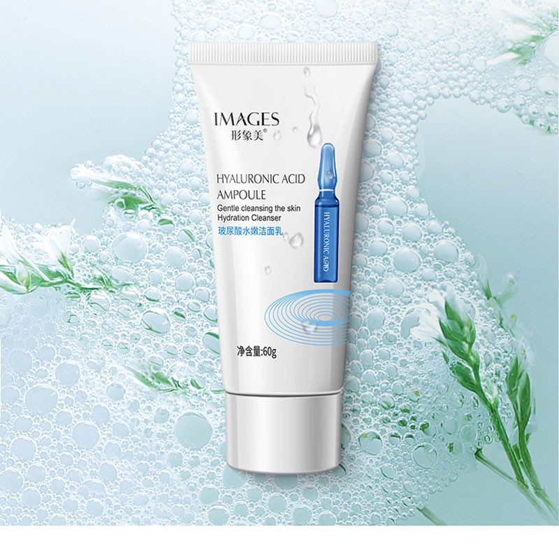 Пінка для вмивання обличчя з гіалуроновою кислотою Images Beauty Hyaluronic Acid Ampoule Cleancer, 60мл