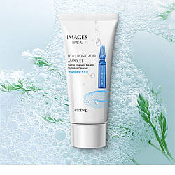 Пінка для вмивання обличчя з гіалуроновою кислотою Images Beauty Hyaluronic Acid Ampoule Cleancer, 60мл