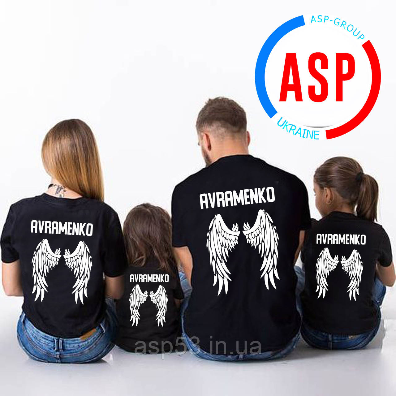 Футболки Family Look Фемили Лук для Фотосессии Всей Семьи с Крыльями ...