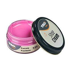 Крем для взуття No125 Fuchsia (Фуксія) з гладкої шкіри TRG Shoe Cream, 50 мл