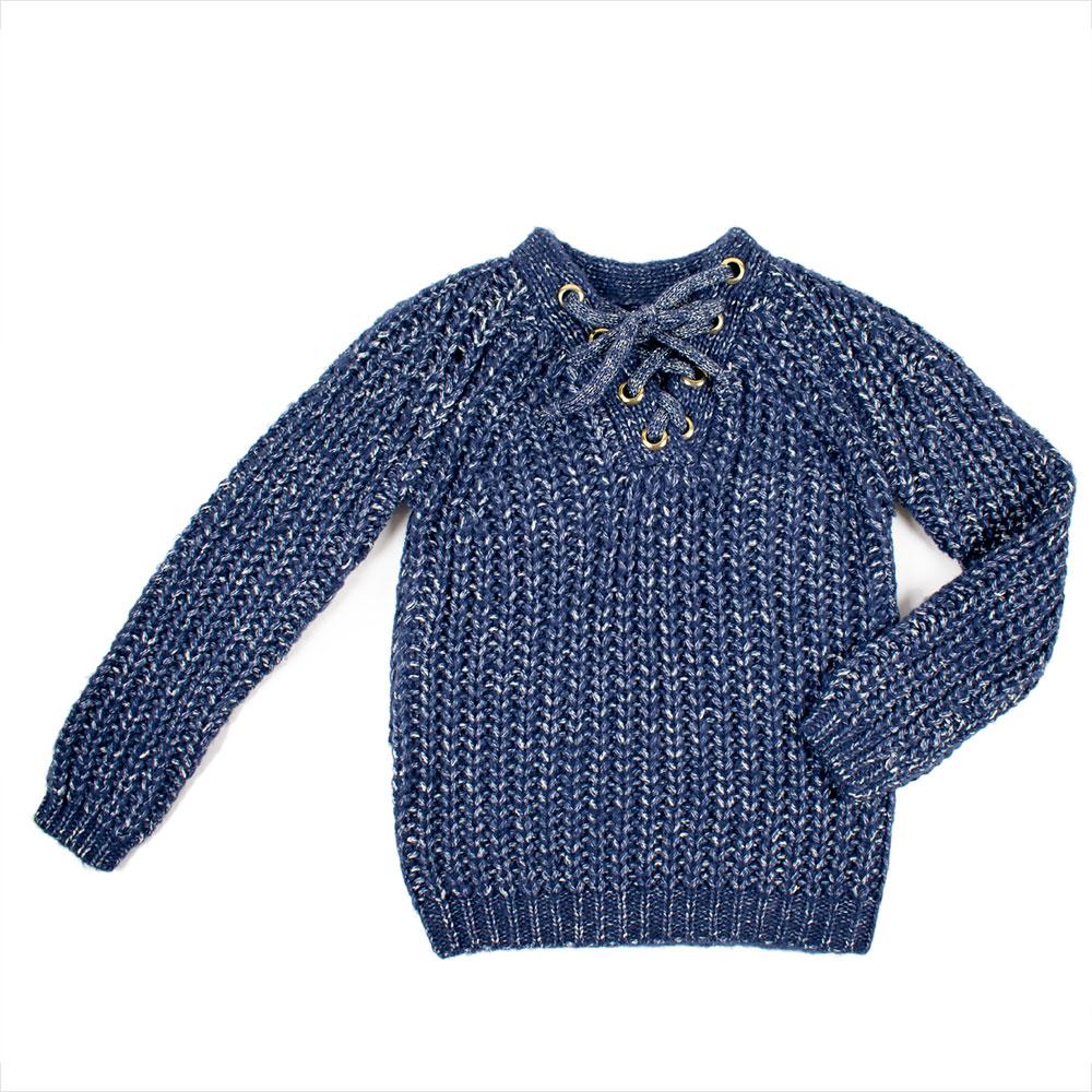 Светр для дівчаток Kids style 4 синій P-207