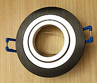Встраиваемый светильник Feron DL6110 алюминиевый точечный круглый поворотный черный