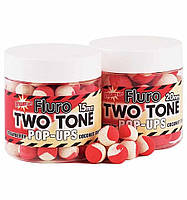 Бойлы плавающие Dynamite Baits Strawberry & Сoconut Cream Fluro Two Tone Pop-Ups 15.0 мм