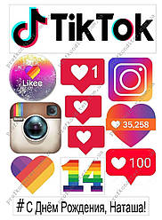 Вафельна картинка "Инстаграмм" - 2