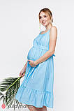 Сарафан для вагітних та годування MEDDI SF-20.031 блакитний XS, фото 4