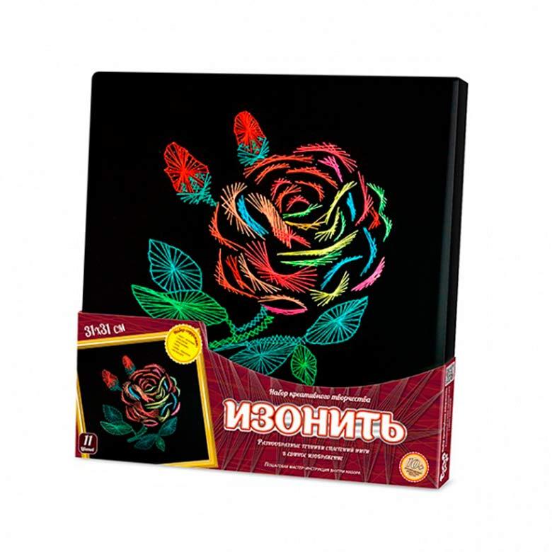 Набір для творчості DankoToys DT IZN-01-06 плетіння нитками Ізонитка 31*31см