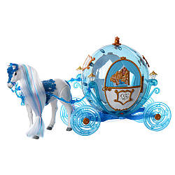 Карета для ляльок Мілана 216A Казкової екіпажі з конячкою лялькою звуковими та світловими ефектами