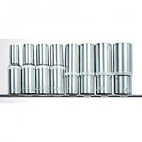 Intertool ET-6009 Набор удлиненных головок на планке 10;12;13;14;15;17;19;22.- 1/2" CrV 8 предметов ET-6009 Intertool ET-6009 Набор удлиненных головок на планке 10;12;13;14;15;17;19;22.- 1/2" CrV 8 предметов