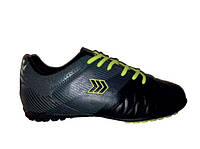 Подростковые кроссовки Restime для футбола (black lime)