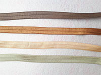 Резинка стрейчевая глянцевая, ширина 1.5см, цвет коричневый темный, коричневый, бежевый, бежевый серый