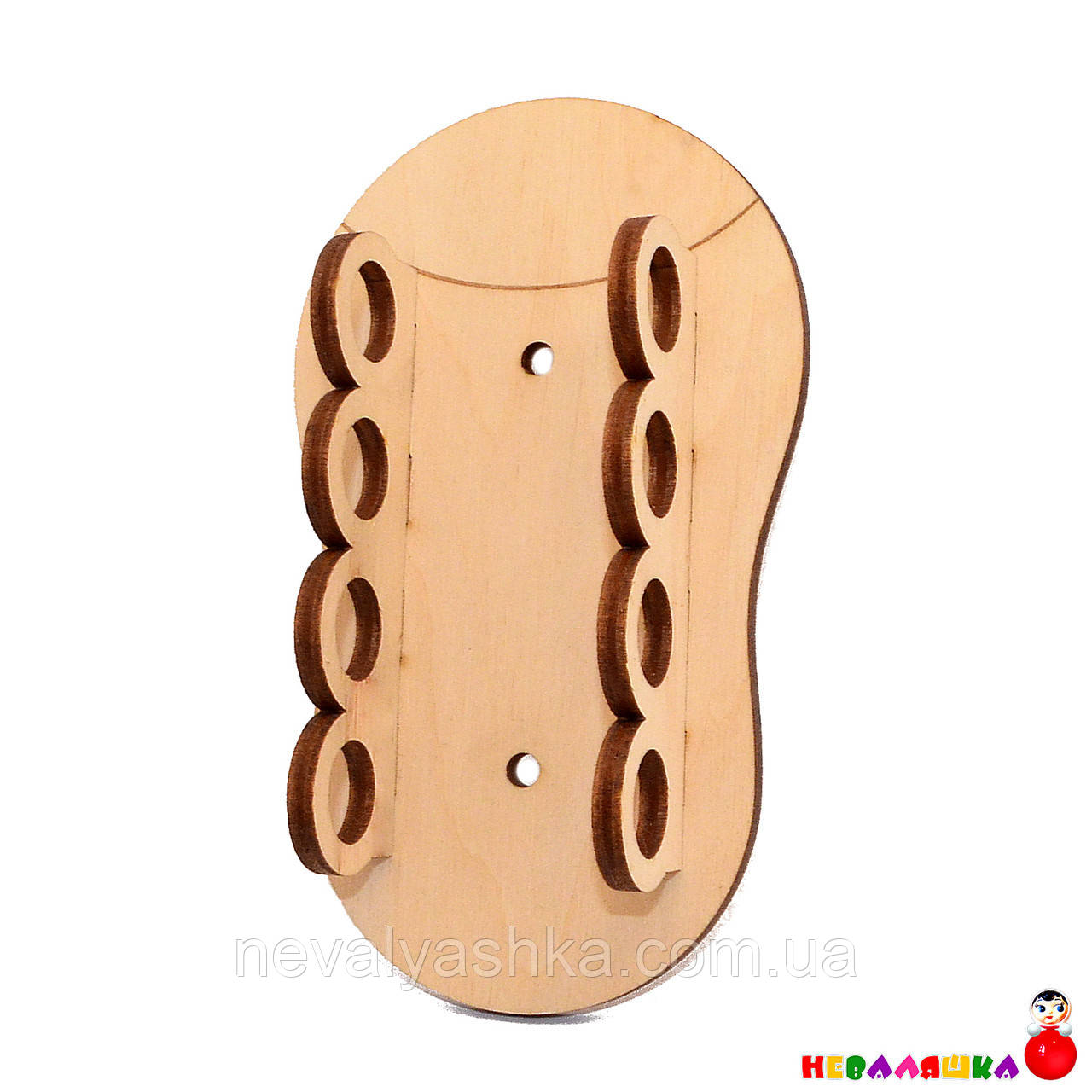 Заготівля для Бизиборда Черевик (БЕЗ ШНУРКА) Дерев'яна Шнурівка Кеди Черевик для бізіборда, фото 1
