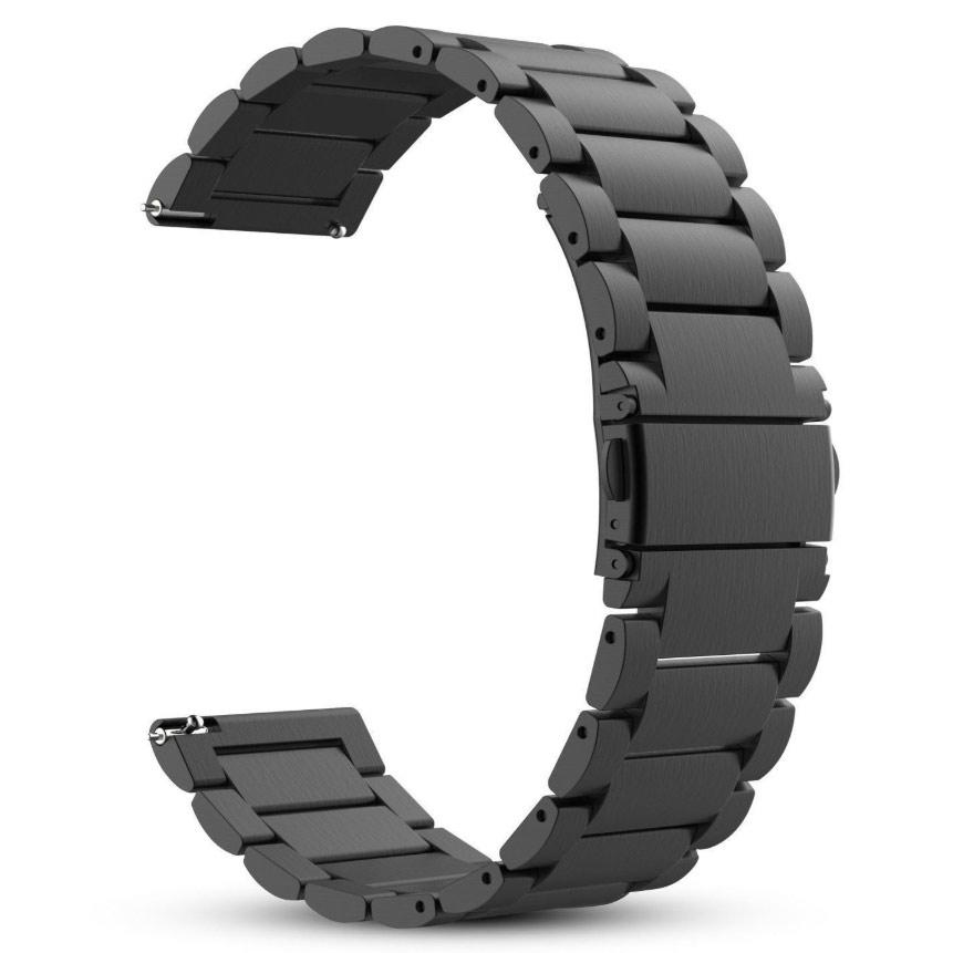 Металевий ремінець Primo для годинника Garmin Vivoactive 3 / Vivomove HR / Forerunner 245 / 645 - Black, фото 1