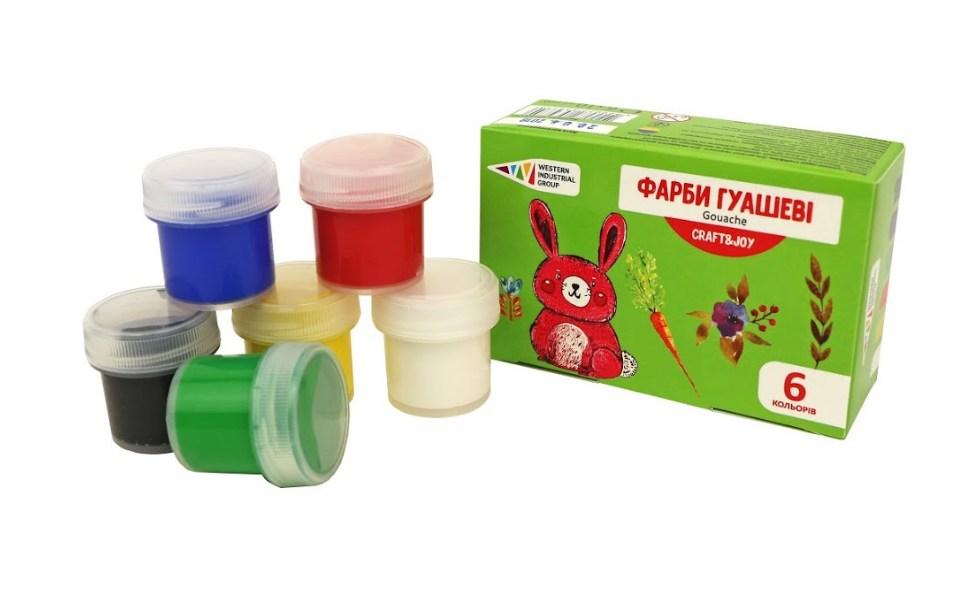 Гуаш Гамма 6 кол. х 10 мл., фото 1