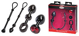 Універсальний набір інтимних аксесуарів 4-в-1 Malesation Alu-Cock-Grip Set Klein
