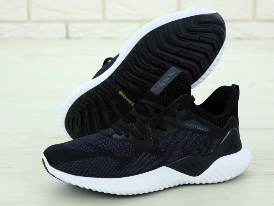 Чоловічі кросівки Adidas Alphabounce Instinct Black, чоловічі кросівки адідас альфабаунс інстинкт чорні
