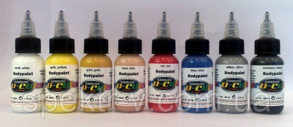 Набір аквагриму Pro-Color Body Paints для бодіарту (8 шт. по 30 мл)