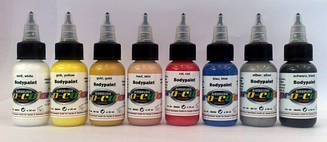 Набір аквагриму Pro-Color Body Paints для бодіарту (8 шт. по 30 мл)