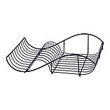 Сушарка для посуду Kamille 52х32х13см з піддоном KM-0761C, фото 4