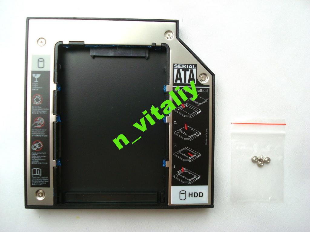 Оптибей Optibay 9,5 мм кишеня для другого HDD/SSD SATA-mSATA, фото 1