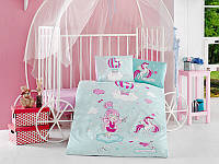 Постельное белье CLASY ранфорс 100x150 см LITTLE PRINCESS V1 MINT