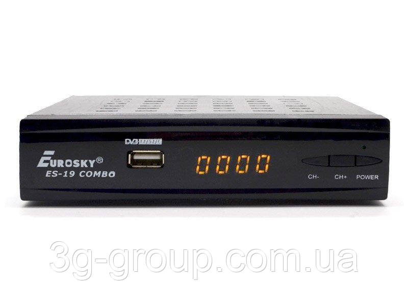 Т2/S2 ресивер Eurosky ES-19 Combo DVB-T/T2/C, DVB-S/S2