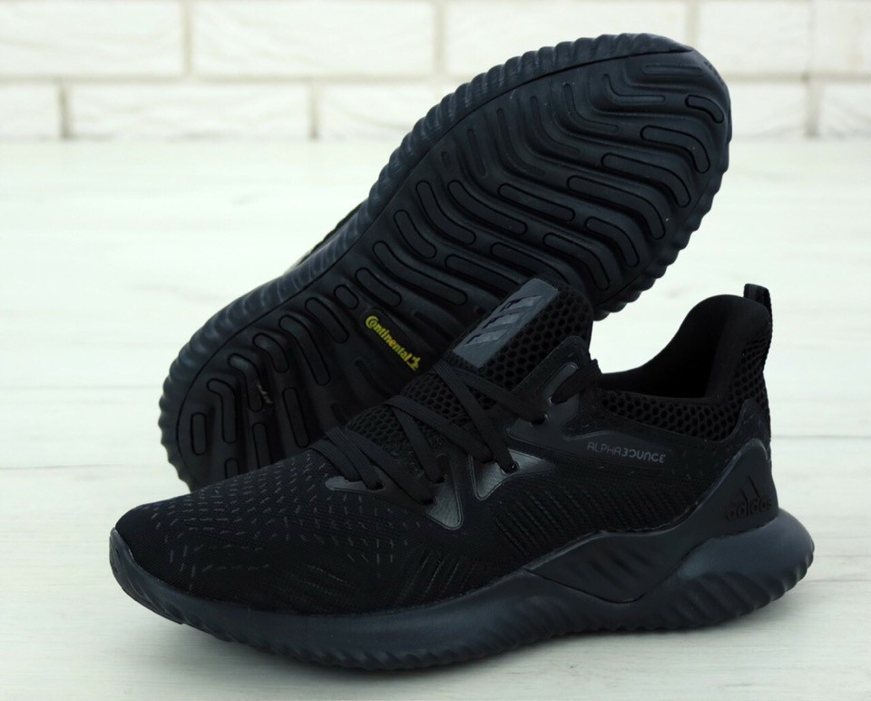 Чоловічі кросівки Adidas Alphabounce Instinct Black, чоловічі кросівки адідас альфабаунс інстинкт чорні