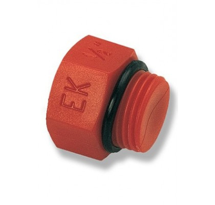 Пробка коротка з прокладкою 1/2" Ek