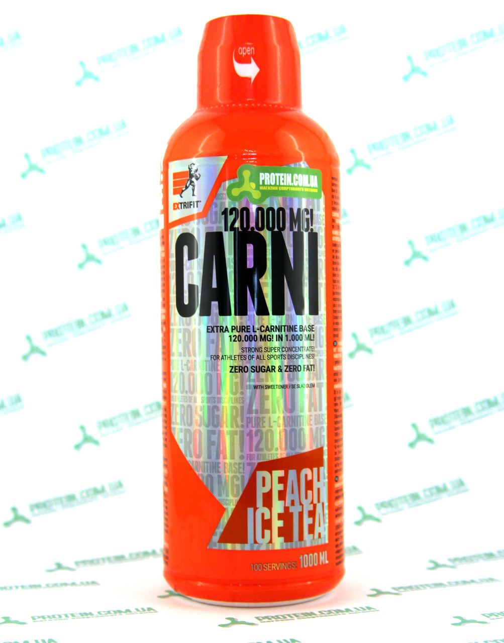 Л-Карнітин Extrifit Carni 120 000 Liquid 1000 мл Персиковий Холодний чай Peach Ice Tea