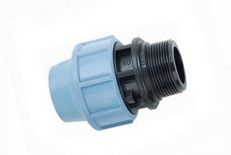 ПНД муфта із зовнішньою різзю МНР 63х1 1/2 "Santehplast", фото 1