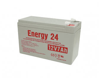 ENERGY24 АКУМУЛЯТОР СВІНЦЕВО-КИСЛОТНИЙ 12V7AH