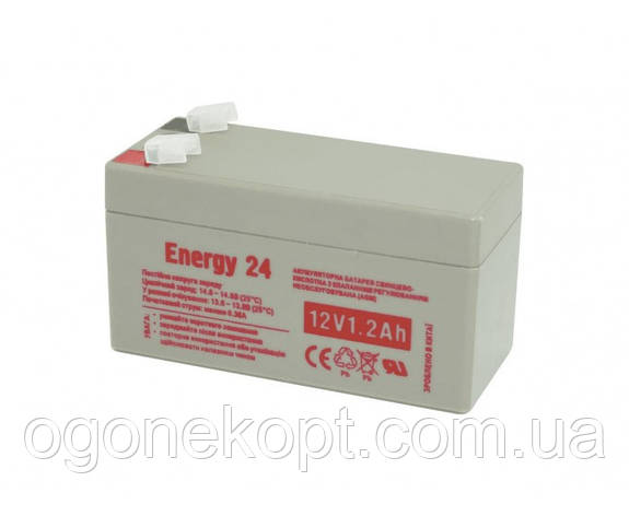 ENERGY24 АККУМУЛЯТОР СВИНЦОВО-КИСЛОТНЫЙ 12V1.2AH, фото 1