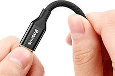 Кабель Baseus Yiven USB-micro USB 2А 1.5 м Чорний (CAMYW-B01), фото 3