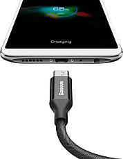 Кабель Baseus Yiven USB-micro USB 2А 1.5 м Чорний (CAMYW-B01), фото 4