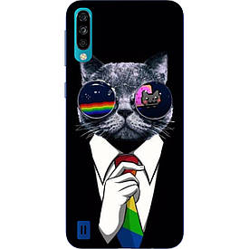 Чохол силіконовий з картинкою для ZTE Blade A7 2020 Кіт у костюмі